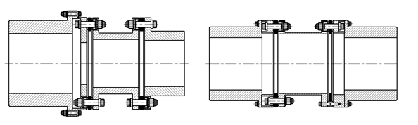  TBP，TBF型 聯(lián)軸器簡圖